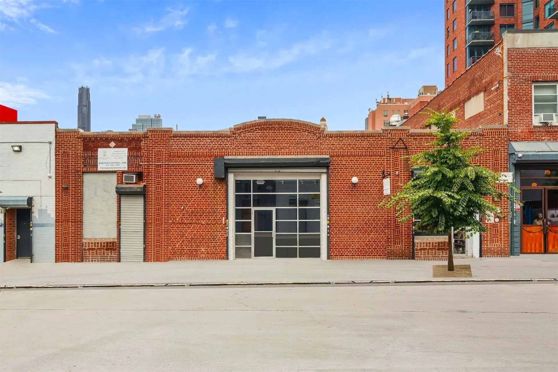 Brick warehouse building in Brooklyn