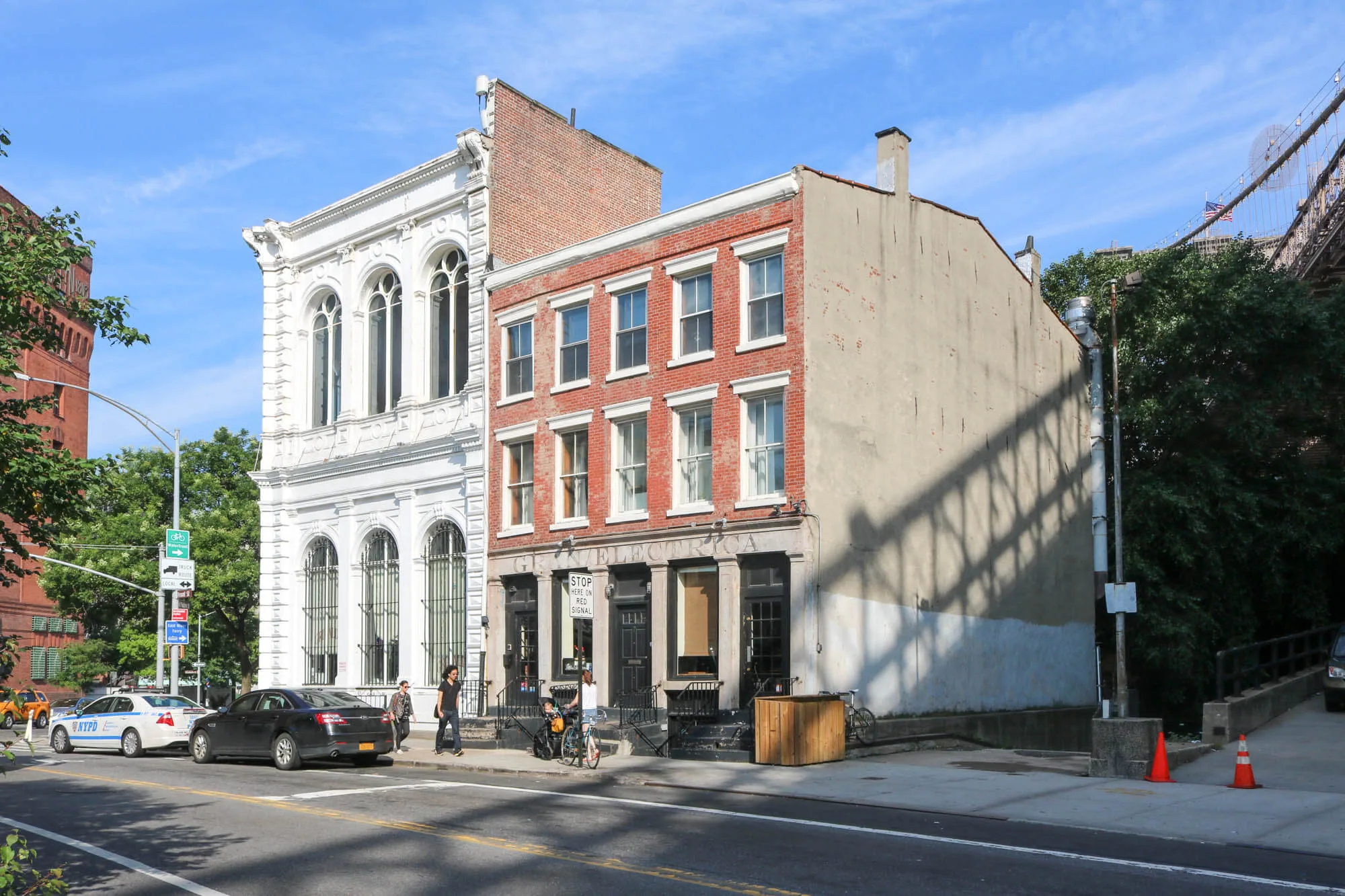 Brooklyn rowhouse and storefront buildings