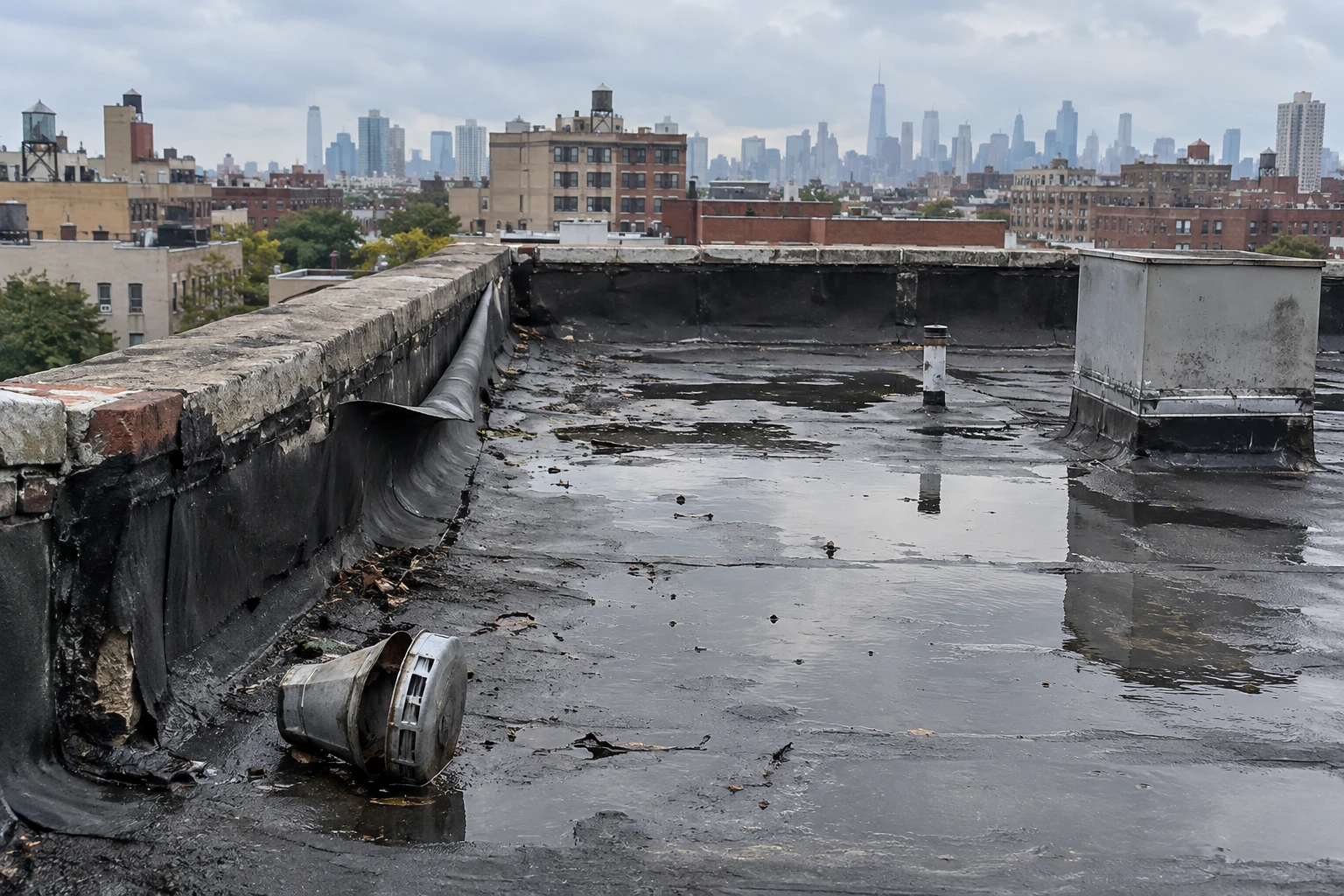 Wind Damage Roof Repair in Brooklyn, NY